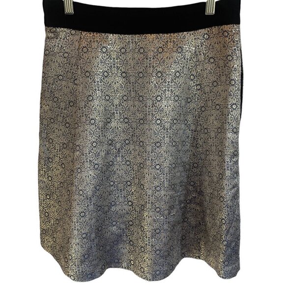 Narciso Rodriguez by Design Nation Dresses & Skirts - Narciso Rodriguez by Design Nation Metallic Gold & Black A-line Skirt | Size 4